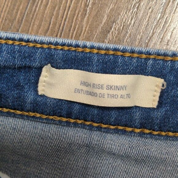 Universal Thread High Rise Skinny Jeans Medium Wash Size 0/25 - Picture 4 of 8